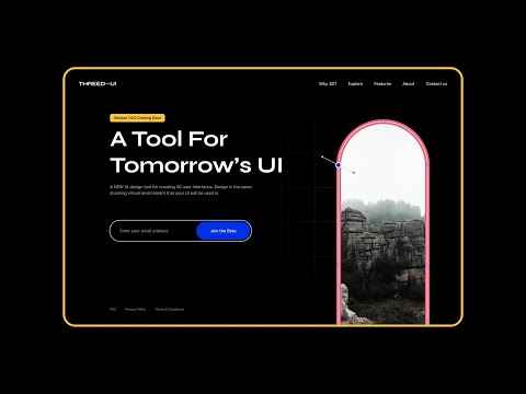 Designing a Landing Page for a Design Tool in Figma - Speed Art