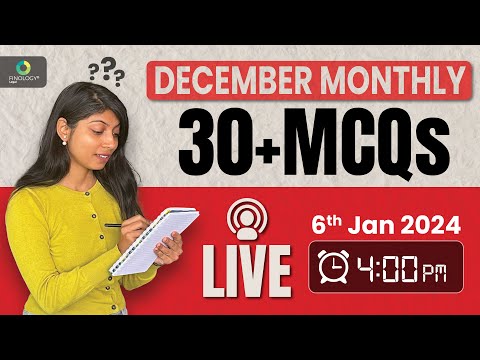 December Live 2023 | 30+ Must know MCQs | Current Affairs for all exams