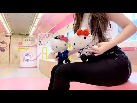 Japan's only Hello Kitty Shinkansen Experience🥰 "Kawaii" cutest Bullet train💕