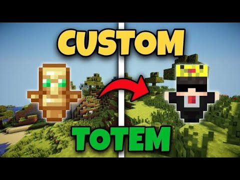 How to Make Custom Totem in in Minecraft 😱|| Make your own ||