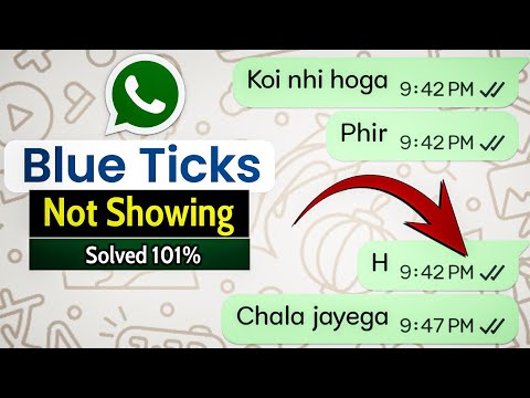 whatsapp blue tick not showing problem solved 100% | WhatsApp blue tick not show | Masoom 1m