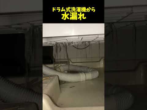 洗濯機から水漏れ・・・