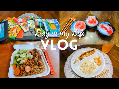 【Day in my Life】Last Day of Summer Break!/ What I ate in a day/ 30 mins cooking/ Food Court Lunch