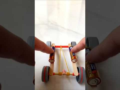 how to make rubber band car //#shorts #fyp #youtubeshorts #ytshorts #funny