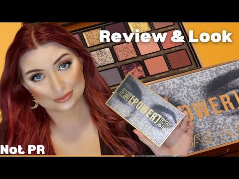 Huda Beauty Empowered Eyeshadow Palette Review / NOT SPONSORED / Swatches / Look