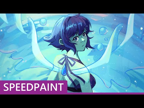 [ANIME SPEEDPAINT] Speedpaint 5 – Lapis Lazuli Steven Universe