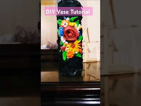 Creative and Eco-Friendly Vase Making#shorts#diy#art#youtubeshorts