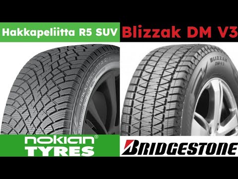 Nokian Hakkapeliitta R5 SUV vs Bridgestone Blizzak DM V3