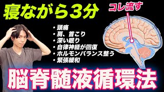 脳内デトックスで死んだようにぐっすり寝れる【脳脊髄液循環法】肩・首こり・頭痛・だるさ・自立神経の乱れが気になるならやってみて