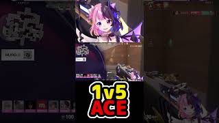 天鬼ぷるる、CRカップにて1v5 ACEを決める【天鬼ぷるる/切り抜き/ヴァロラント/valorant】 #天鬼ぷるる #切り抜き#ぶいすぽ  #vtuber#shorts