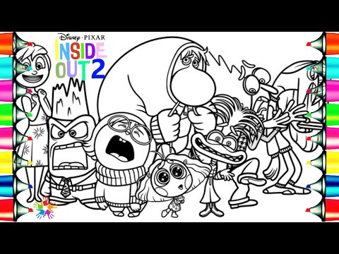 Inside Out 2 Coloring Pages / How to Color All the main Characters / NCS Music