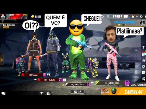 😎😱COMO ENTRAR EM QUALQUER SQUAD, ATÉ  DE YOUTUBES FAMOSOS NO FREE FIRE! (NOVO BUG) 2020!