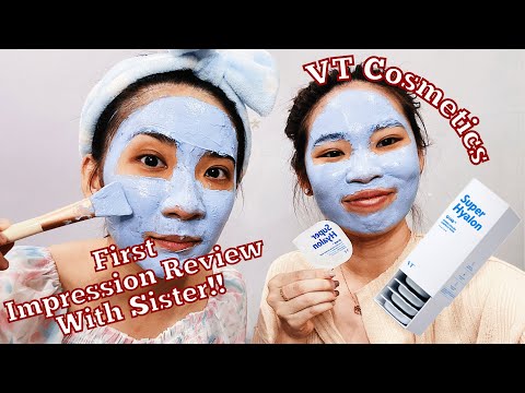 Super Hyalon Capsule Mask by VT Cosmetics First Impression Review ft. Sister!!