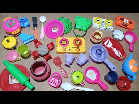 Plastic Kitchen Set|Hello Kitty Kitchen Set | Satisfying ASMR|Miniature Toys | Mini Kitchen Set Toy