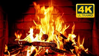 🔥 Cozy Fireplace 4K (12 HOURS). Fireplace with Crackling Fire Sounds. Fireplace Burning 4K