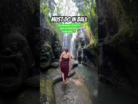 Must do activity in Bali 😍 purification ritual! #bali #travelbali #balitrip #shorts #indonesia