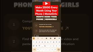 Make $5000 Every Month Using Your Phone | MemeGirls!#memefivideocode #memeficode #memefidailycombo