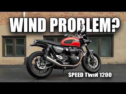 Try these adjustments for a more comfortable ride on faster speeds. Triumph Speed Twin 1200.