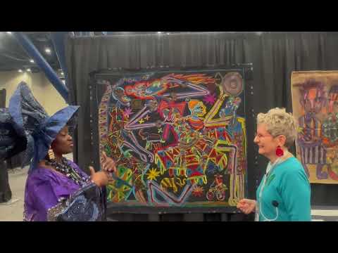 Oluwaseyi Awoyomi (Mama Nike's Daughter) at the Houston International Quilt Festival 2024