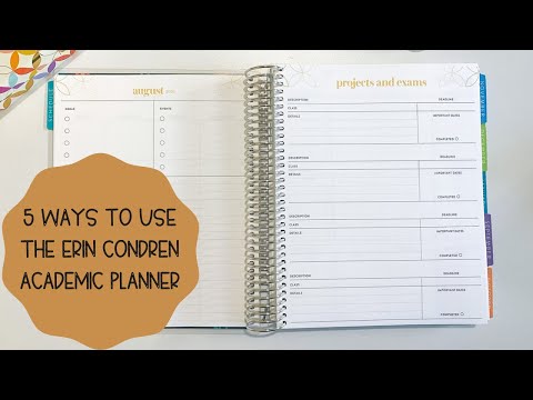 I BOUGHT IT, NOW WHAT? | 5 WAYS TO USE THE ERIN CONDREN ACADEMIC PLANNER