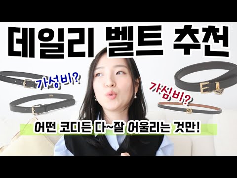 어떤 코디든 확~살아나게 하는 데일리 벨트 추천! 4만원대 가성비 제품 부터 70만원대 명품까지! #벨트추천