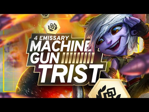 This LITERAL Machine Gun Tristana Build Is Busted! | TFT Set 13 PBE Gameplay