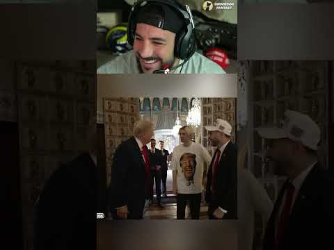 Trump meets xQc wearing crazy shirt on Adin Ross stream