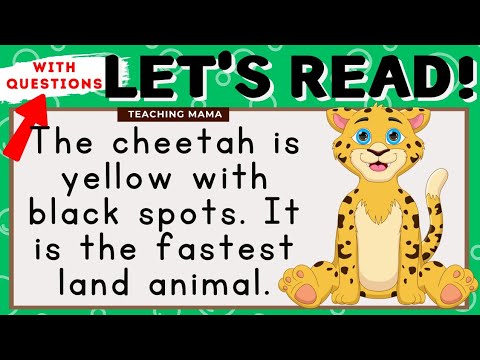 LET'S READ! | READING COMPREHENSION | PRACTICE READING SIMPLE ENGLISH FOR KIDS | TEACHING MAMA