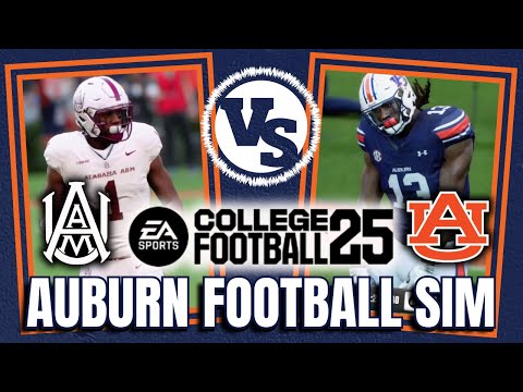 Auburn vs. Alabama A&M Week 1 Simulation | COLLEGE FOOTBALL 25