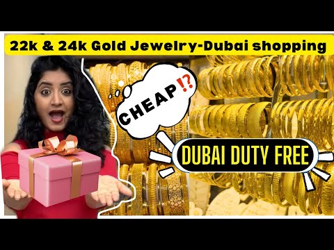 🤑Gold Shopping at Dubai Duty Free | Pure Gold Jewelry!what’s the limit to avoid customs duty⁉️Beware