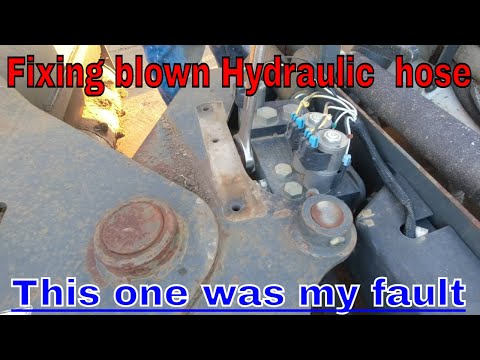 Bobcat Soil Conditioner Hydraulic Hose Repair