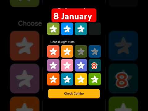 8 January starsfi Daily Combo #dailycombo #airdrop #howto #smartphone #shorts #starsfi  #crypto