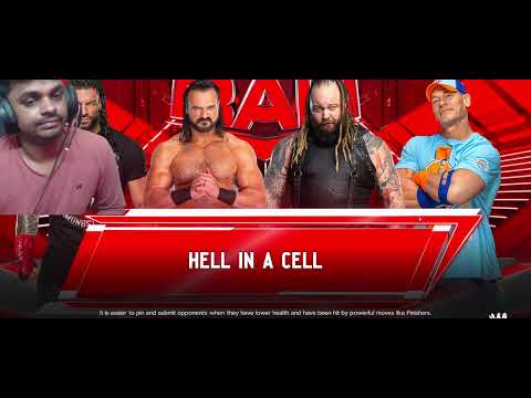 Roman Reigns Vs Drew Mcntyre Vs Bray Wyatt Vs John cena FatalFOur Way With Facecam Reaction Gameplay