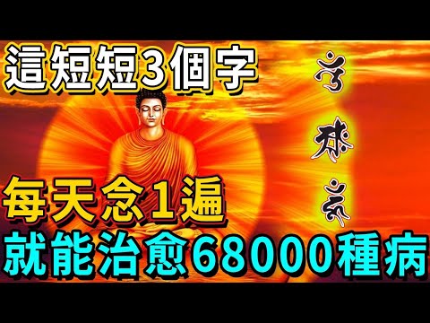 僅僅3个字的咒，竟是佛菩薩最神奇的「功法」，每天堅持念1遍，就能治愈六萬八千種病！