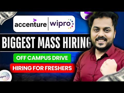 FINALLY Accenture & Wipro Mega Hiring for Freshers | Biggest Mass Hiring | Apply Now🔥