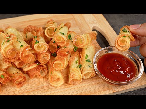 Only 2 Ingredients! Crispy Rolled Potatoes!