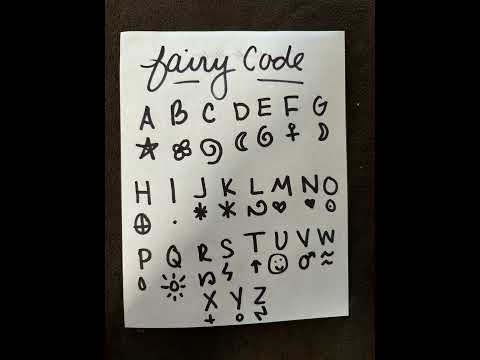 Letters In Fairy Code #witch #witchy #wicca #wiccan #fae #fairy #magick #code