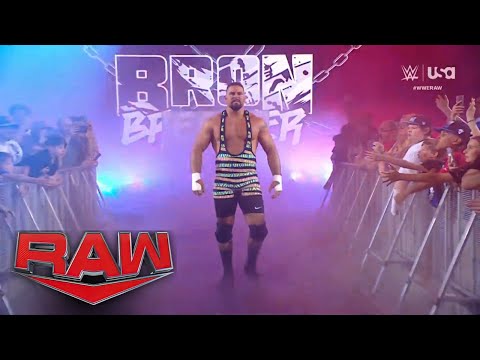 Bron Breakker entrance debuting a new theme song: WWE Raw #1624, July 8, 2024