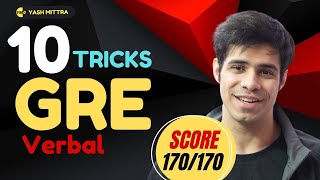 GRE Verbal: 10 Tips and Tricks to score 160+ | Strategies Revealed - No Coaching Needed