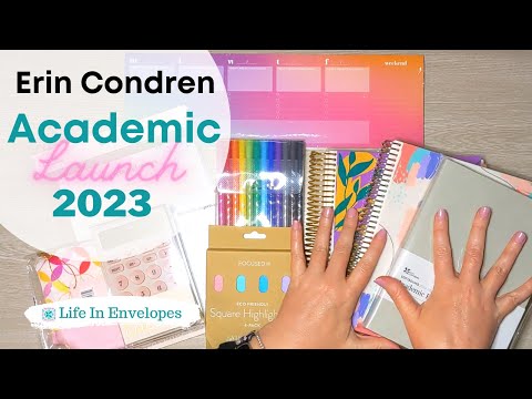 Erin Condren 2023 Academic Launch !!! Sneak peek at all the NEW planners and planning goodies!