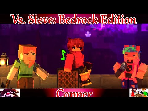 Friday Night Funkin' Bedrock Edition (Minecraft FNF Mod) Alex VS BF in Copper