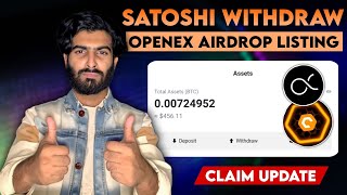 Satoshi Mining OEX Mining Token Withdrawal & Listing Update | Openex Mining Airdrop Update #openex