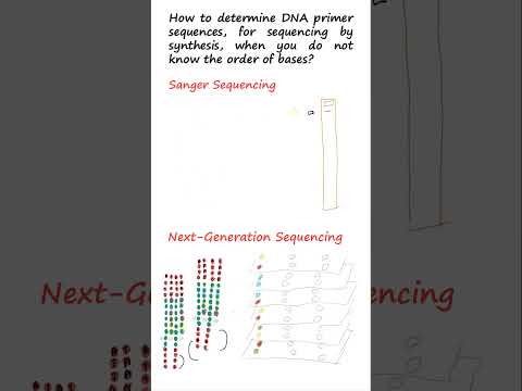 How do you determine DNA primer sequences for sequencing by synthesis?