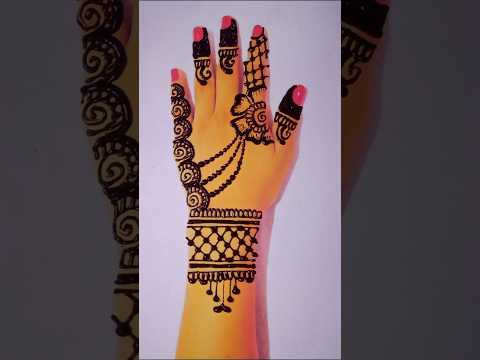 Easy beautiful mehndi design #mehndi #youtubeshorts #shorts #viralvideo