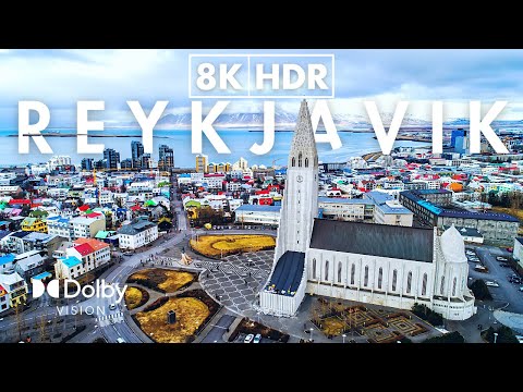 Reykjavik, Capital of Iceland in 8K ULTRA HD HDR 60 FPS Video by Drone