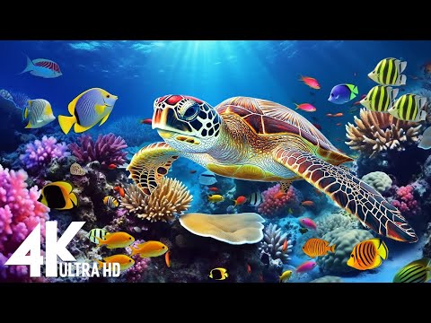 [NEW] 11HR Stunning 4K Underwater footage-Rare & Colorful Sea Life Video - Relaxing Sleep Music #229