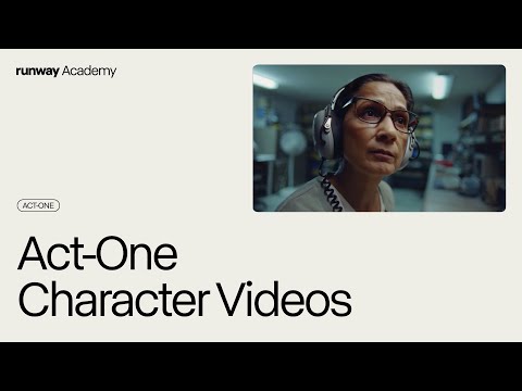 How to Use Act-One Character Videos | Runway Academy