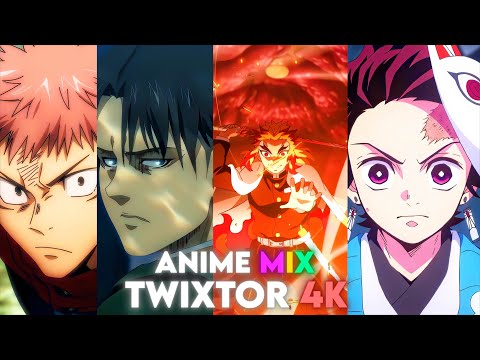 anime mix twixtor clips 4k no warps