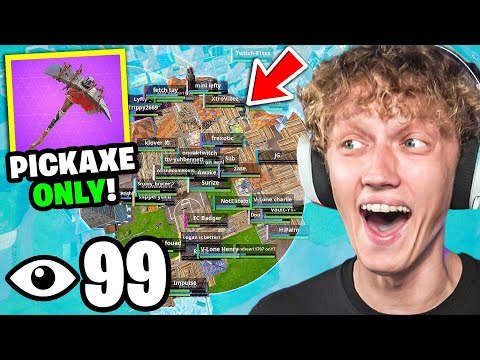 I Got 100 Players To PICKAXE ONLY In OG Fortnite! (Funniest Tournament Ever)