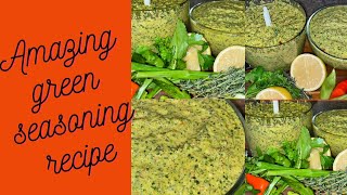 AMAZING GREEN SEASONING RECIPE | ULTIMATE MARINADE | HEALTHY GREEN SEASON |HOW TO MAKE GREEN SEASON